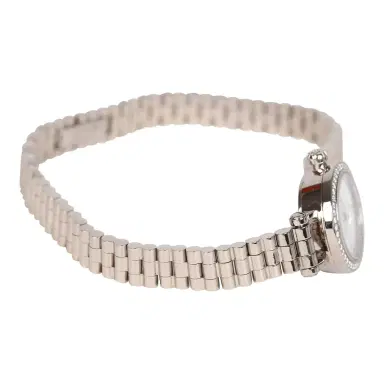 HERMÈS Hermes Faubourg Watch Mini White Lacquered 18K White Gold Hardware & Diamonds | Thumbnail 3 HERMÈS Hermes Faubourg Watch Mini White Lacquered 18K White Gold Hardware & Diamonds | Thumbnail 3