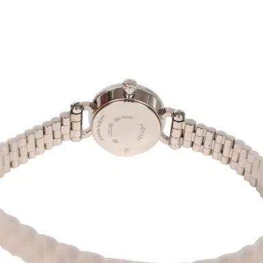 HERMÈS Hermes Faubourg Watch Mini White Lacquered 18K White Gold Hardware & Diamonds | Thumbnail 5 HERMÈS Hermes Faubourg Watch Mini White Lacquered 18K White Gold Hardware & Diamonds | Thumbnail 5