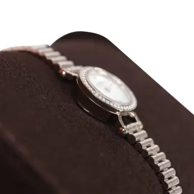 HERMÈS Hermes Faubourg Watch Mini White Lacquered 18K White Gold Hardware & Diamonds | Thumbnail 8 HERMÈS Hermes Faubourg Watch Mini White Lacquered 18K White Gold Hardware & Diamonds | Thumbnail 8