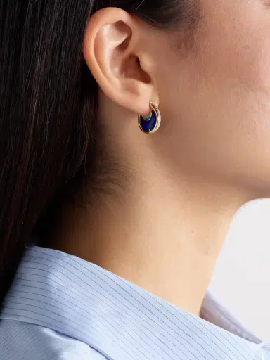 L’Atelier Nawbar Diana Small 18-karat Gold Multi-stone Hoop Earrings | Thumbnail 2 L’Atelier Nawbar Diana Small 18-karat Gold Multi-stone Hoop Earrings | Thumbnail 2
