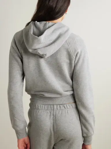 ÉTERNE Embroidered Cotton-blend Hoodie | Thumbnail 3 ÉTERNE Embroidered Cotton-blend Hoodie | Thumbnail 3