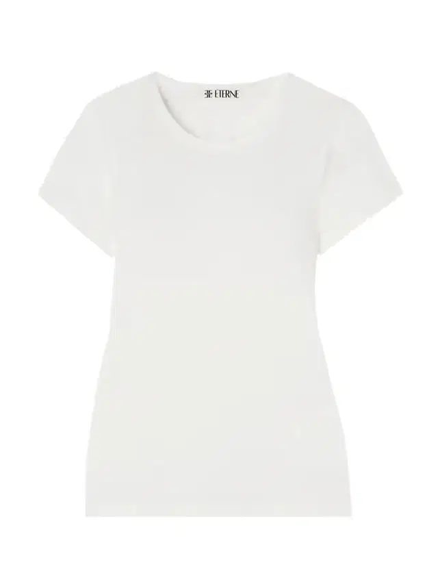 ÉTERNE Short Sleeve Baby Tee Cotton And Modal-blend Jersey T-shirt
