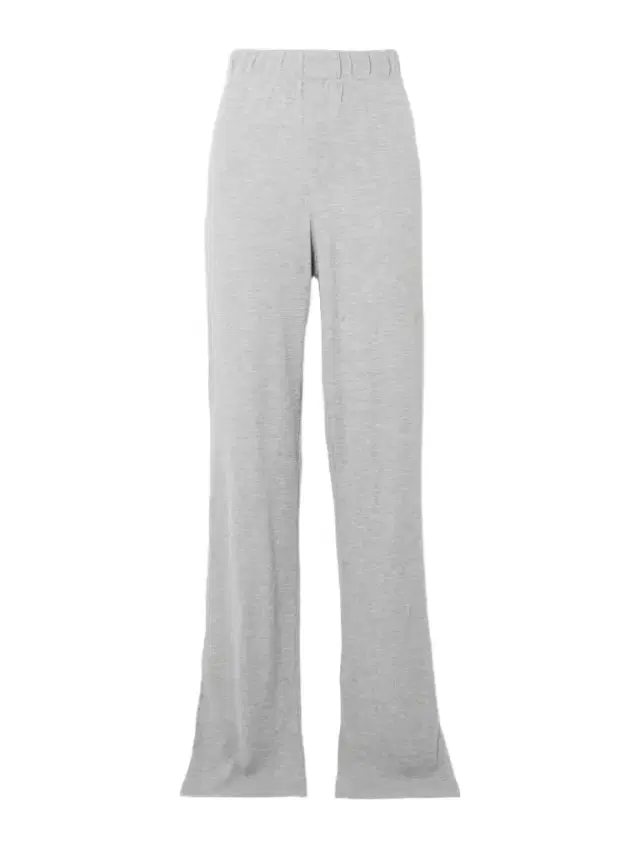 ÉTERNE Waffle-knit Jersey Track Pants