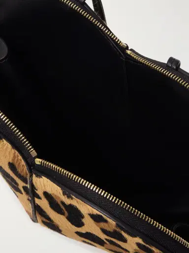 Alaïa Le Coeur Leopard-print Leather-trimmed Calf Hair Shoulder Bag | Thumbnail 5