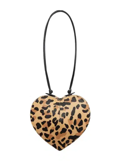Alaïa Le Coeur Leopard-print Leather-trimmed Calf Hair Shoulder Bag | Thumbnail 1