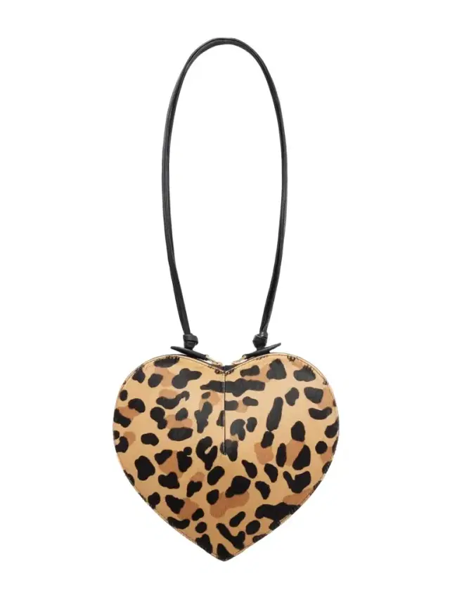 Alaïa Le Coeur Leopard-print Leather-trimmed Calf Hair Shoulder Bag