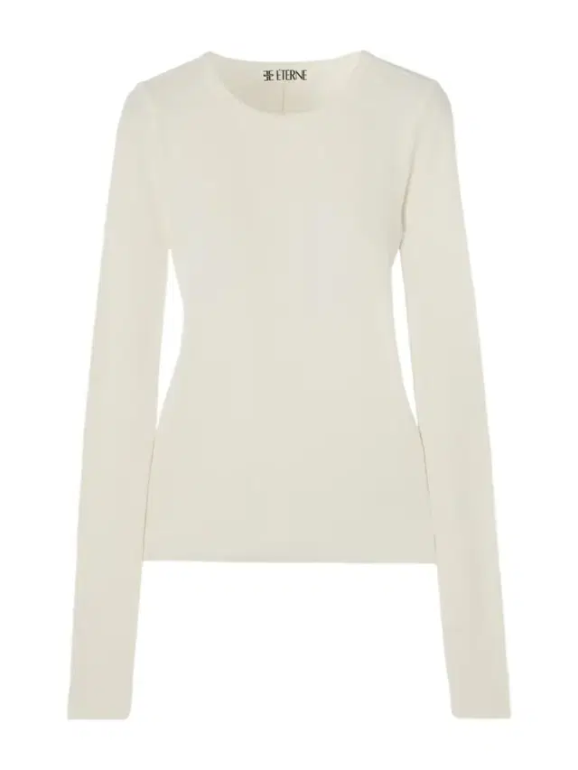 ÉTERNE Ribbed Stretch Cotton And Modal-blend Top