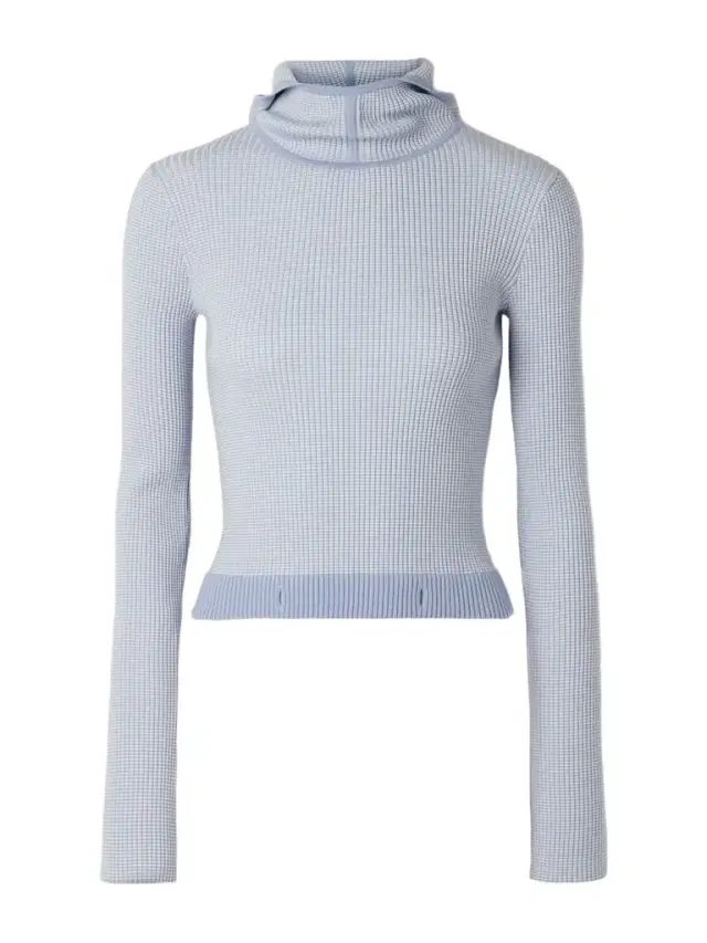 Speed Skate Ribbed Striped Merino Wool-blend Hoodie