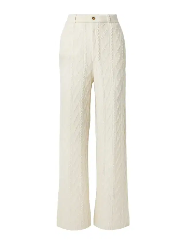 Cable-knit Wool And Cashmere-blend Straight-leg Pants