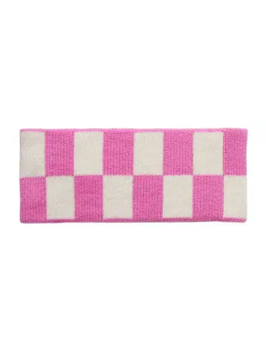 Guest In Residence Checked Cashmere Headband | Thumbnail 1