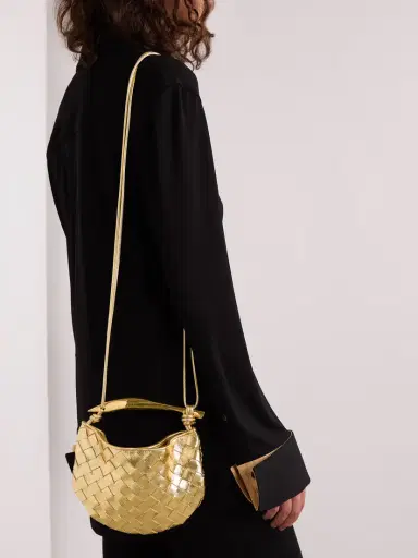 Bottega Veneta Sardine Mini Intrecciato Metallic Leather Shoulder Bag | Thumbnail 2 Bottega Veneta Sardine Mini Intrecciato Metallic Leather Shoulder Bag | Thumbnail 2