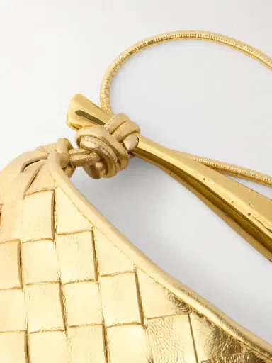 Bottega Veneta Sardine Mini Intrecciato Metallic Leather Shoulder Bag | Thumbnail 4 Bottega Veneta Sardine Mini Intrecciato Metallic Leather Shoulder Bag | Thumbnail 4
