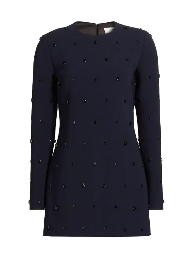 A.L.C. Women's Kenna Beaded Minidress - Evening Blue Jet