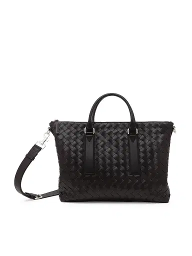 Bottega Veneta Men's Intrecciato Leather Soft Briefcase | Thumbnail 1 Bottega Veneta Men's Intrecciato Leather Soft Briefcase | Thumbnail 1