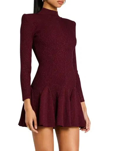Retrofête Women's Sydonie Knit Dress - Port | Thumbnail 2