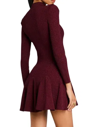 Retrofête Women's Sydonie Knit Dress - Port | Thumbnail 3