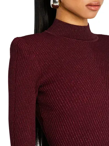 Retrofête Women's Sydonie Knit Dress - Port | Thumbnail 4