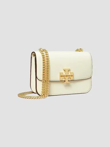 Tory Burch Women's Small Eleanor Square Leather Shoulder Bag - Warm White | Thumbnail 3