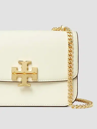 Tory Burch Women's Small Eleanor Square Leather Shoulder Bag - Warm White | Thumbnail 5
