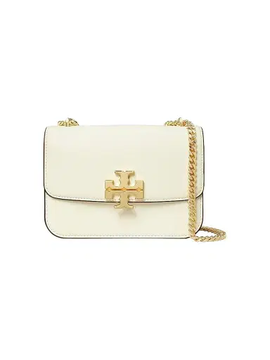 Tory Burch Women's Small Eleanor Square Leather Shoulder Bag - Warm White | Thumbnail 1