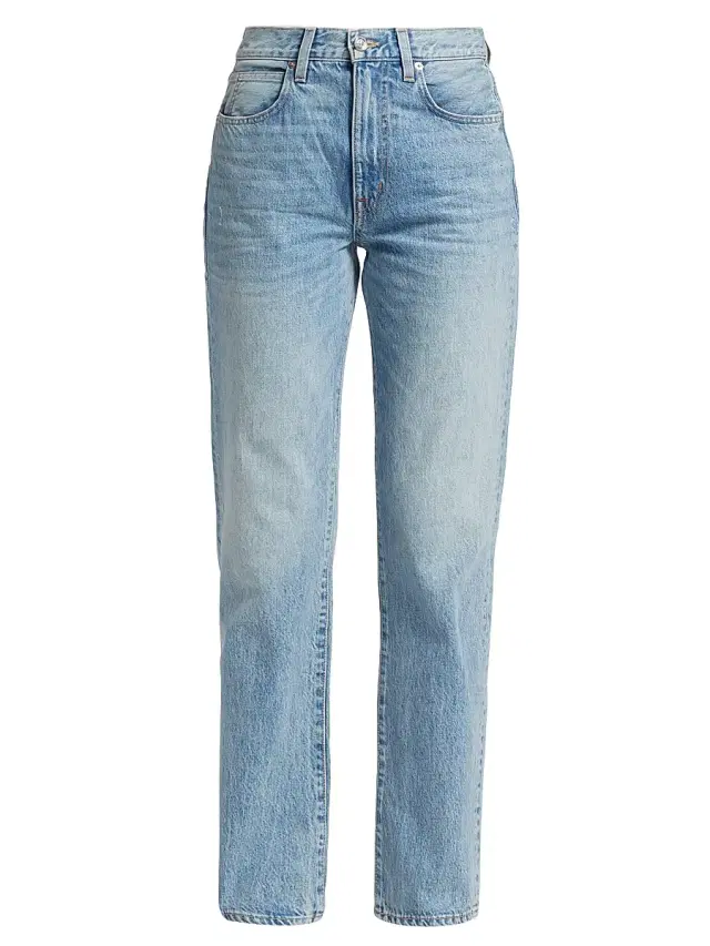SLVRLAKE Women's London High-Rise Straight-Leg Jeans - Heartache