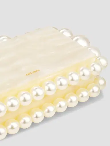 Cult Gaia Women's Eos Bauble Acrylic Box Clutch - Ivory | Thumbnail 5