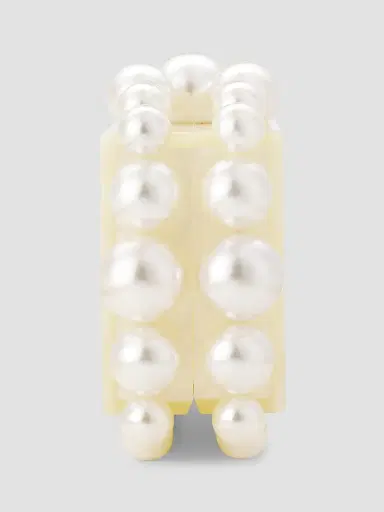 Cult Gaia Women's Eos Bauble Acrylic Box Clutch - Ivory | Thumbnail 6