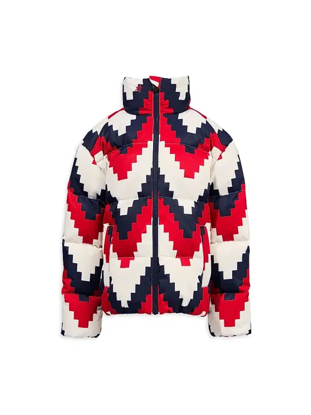 Perfect Moment Little Kid's & Kid's Nuuk Puffer Jacket - Red Chevron