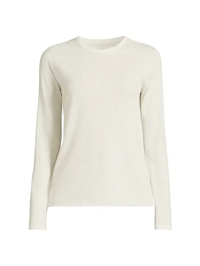 Women's Cashmere Crewneck Sweater - Milk