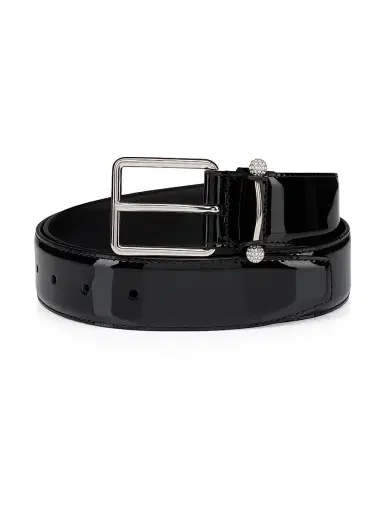 Christian Louboutin Men's Chambeliss Belt - Black - Size 46 | Thumbnail 1 Christian Louboutin Men's Chambeliss Belt - Black - Size 46 | Thumbnail 1