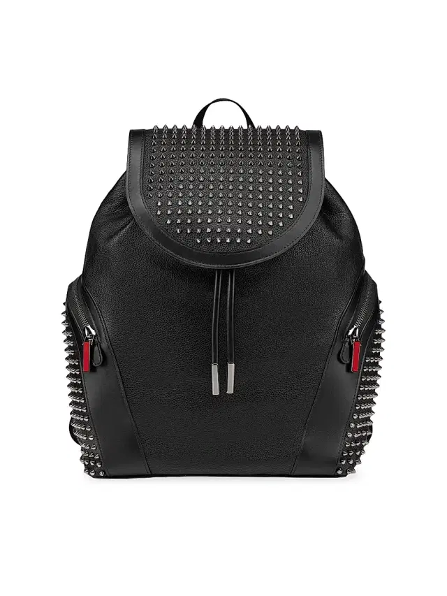 Men's Funky Calfskin Backpack - Black