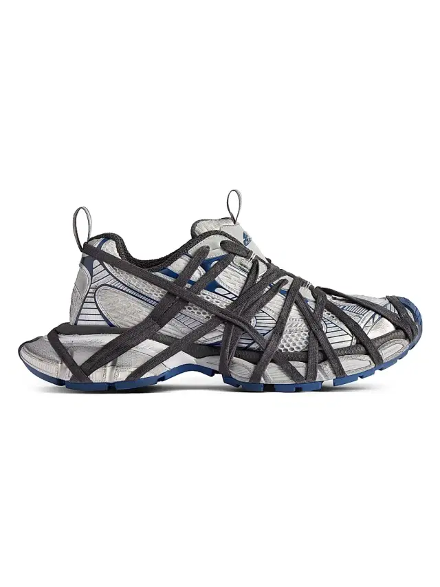 Balenciaga Men's 3XL Extreme Lace Sneakers - White Multicolor