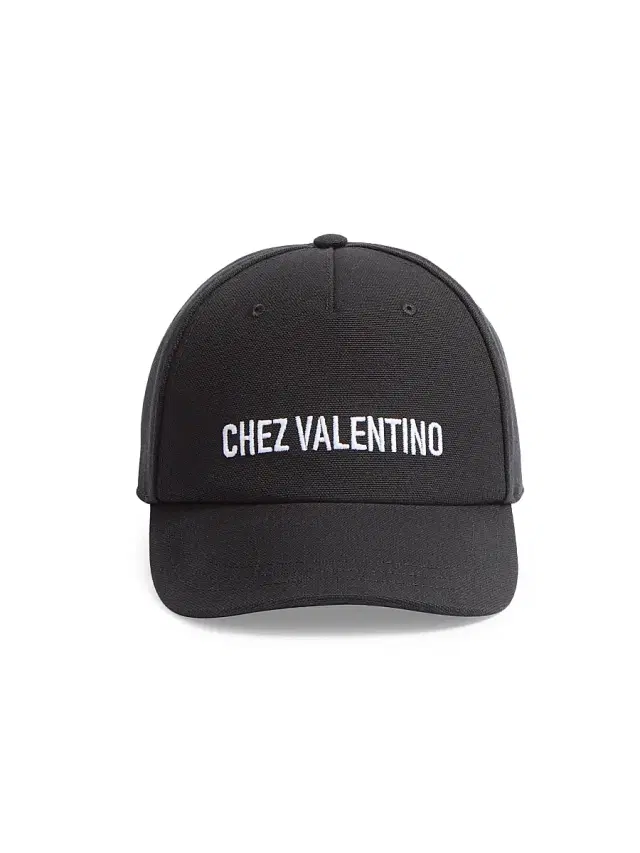 Valentino Garavani Men's Cotton Baseball Cap with Embroidery - Black