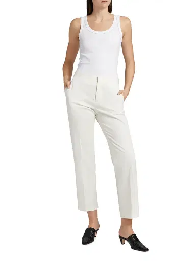 Fabiana Filippi Women's Rib-Knit Jersey Tank Top - Bianco Ottico - Size 2 | Thumbnail 2