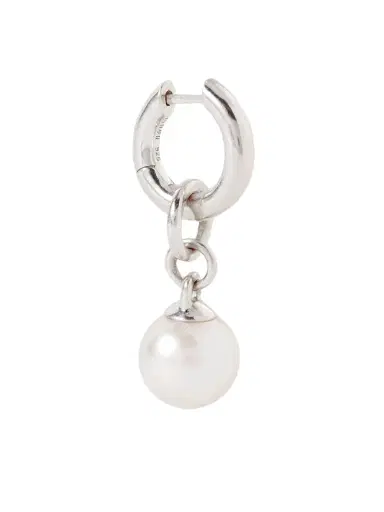 M. COHEN Tisha Convertible Sterling Silver Pearl Single Hoop Earring - Men | Thumbnail 1 M. COHEN Tisha Convertible Sterling Silver Pearl Single Hoop Earring - Men | Thumbnail 1
