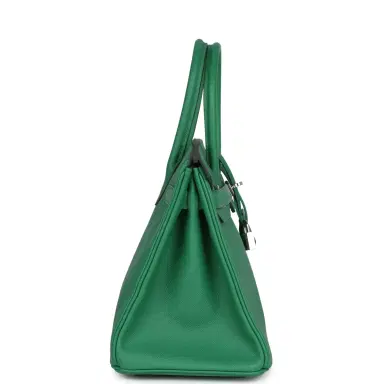 HERMÈS Pre-owned Hermes Birkin 30 Cactus Epsom Palladium Hardware | Thumbnail 4 HERMÈS Pre-owned Hermes Birkin 30 Cactus Epsom Palladium Hardware | Thumbnail 4