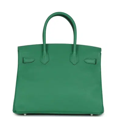 HERMÈS Pre-owned Hermes Birkin 30 Cactus Epsom Palladium Hardware | Thumbnail 5 HERMÈS Pre-owned Hermes Birkin 30 Cactus Epsom Palladium Hardware | Thumbnail 5