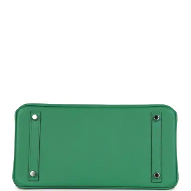 HERMÈS Pre-owned Hermes Birkin 30 Cactus Epsom Palladium Hardware | Thumbnail 6 HERMÈS Pre-owned Hermes Birkin 30 Cactus Epsom Palladium Hardware | Thumbnail 6