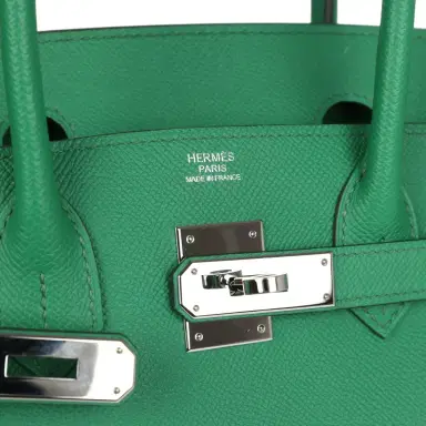 HERMÈS Pre-owned Hermes Birkin 30 Cactus Epsom Palladium Hardware | Thumbnail 7 HERMÈS Pre-owned Hermes Birkin 30 Cactus Epsom Palladium Hardware | Thumbnail 7