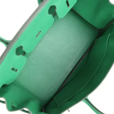 HERMÈS Pre-owned Hermes Birkin 30 Cactus Epsom Palladium Hardware | Thumbnail 8 HERMÈS Pre-owned Hermes Birkin 30 Cactus Epsom Palladium Hardware | Thumbnail 8