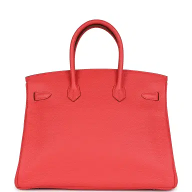 HERMÈS Pre-owned Hermes Birkin 35 Rose Jaipur Clemence Palladium Hardware | Thumbnail 5 HERMÈS Pre-owned Hermes Birkin 35 Rose Jaipur Clemence Palladium Hardware | Thumbnail 5