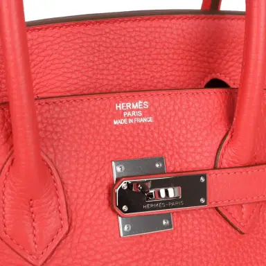 HERMÈS Pre-owned Hermes Birkin 35 Rose Jaipur Clemence Palladium Hardware | Thumbnail 7 HERMÈS Pre-owned Hermes Birkin 35 Rose Jaipur Clemence Palladium Hardware | Thumbnail 7