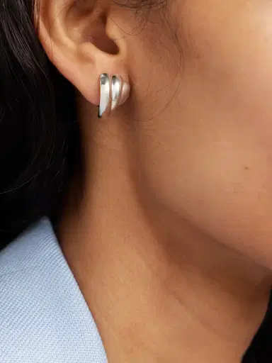 LIÉ STUDIO The Magda Silver-tone Earrings | Thumbnail 2 LIÉ STUDIO The Magda Silver-tone Earrings | Thumbnail 2