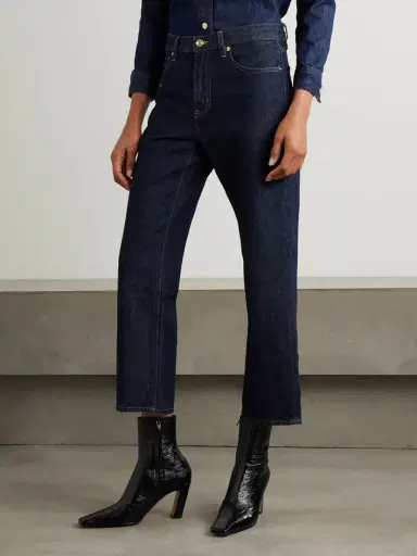 Frame The Hang Cropped High-rise Straight-leg Jeans | Thumbnail 3 Frame The Hang Cropped High-rise Straight-leg Jeans | Thumbnail 3