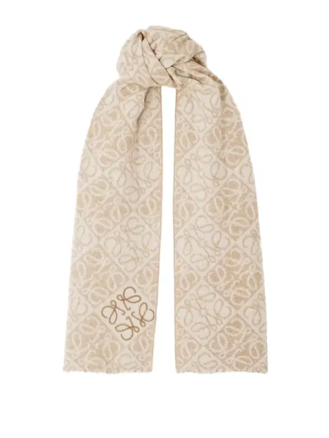 Fringed Wool And Cashmere-blend Jacquard Scarf