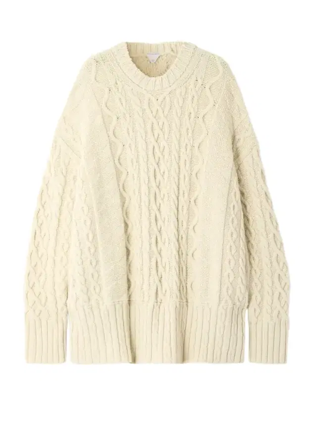 Oversized Cable-knit Wool Sweater
