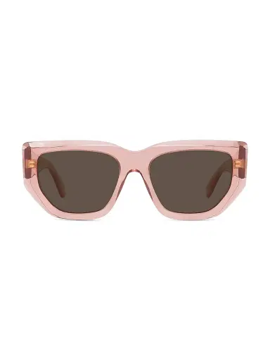 Stella McCartney Women's 2001 54MM Geometric Sunglasses - Brown Transparent Pink | Thumbnail 2