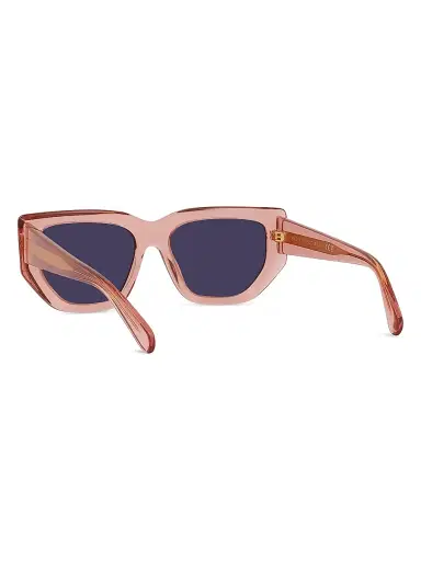 Stella McCartney Women's 2001 54MM Geometric Sunglasses - Brown Transparent Pink | Thumbnail 4