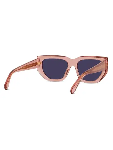 Stella McCartney Women's 2001 54MM Geometric Sunglasses - Brown Transparent Pink | Thumbnail 6