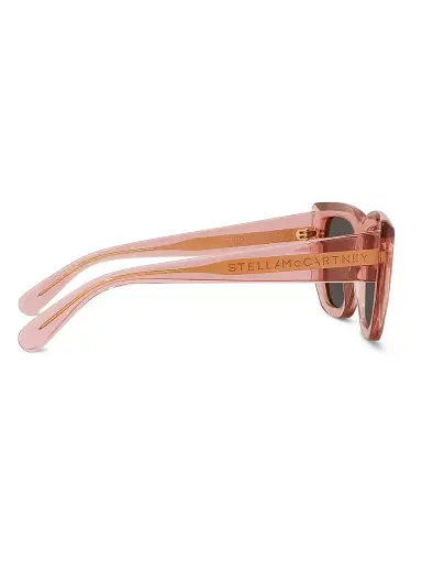 Stella McCartney Women's 2001 54MM Geometric Sunglasses - Brown Transparent Pink | Thumbnail 7